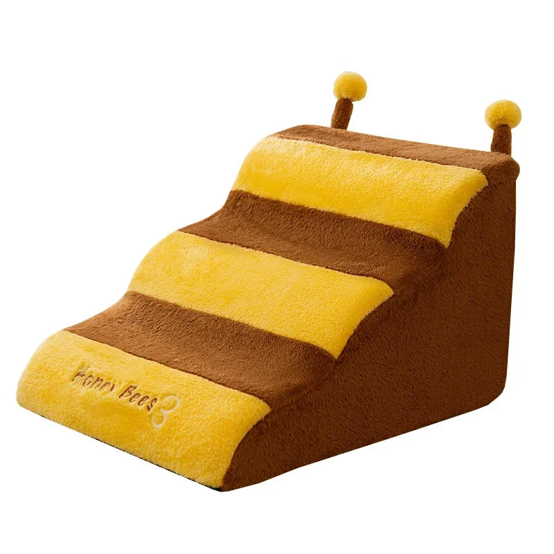 Dog House Dog Stairs Pet 2/3 Steps Stairs for Small Dog Cat Pet Ramp Ladder Anti-slip Removable Dogs Bed Stairs Pet Supplies