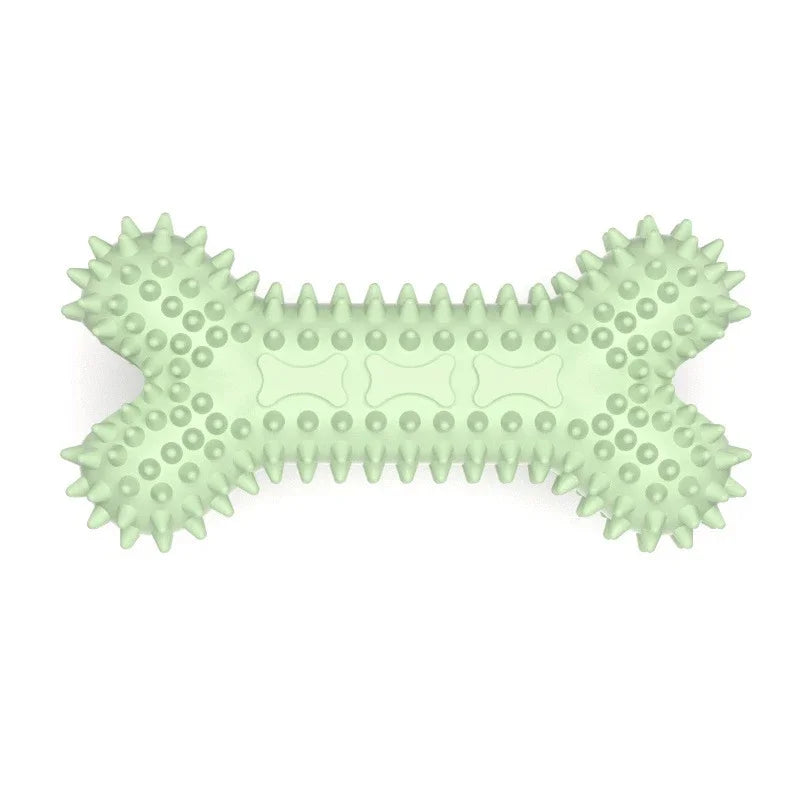 Dog Toys For Small Dogs Indestructible Dog Toy Teeth Cleaning Chew Training Toys Pet Supplies - Green Spiked Chew Toy