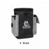 Black dog treat pouch with Norpeicher logo, side pockets, and D-ring, pet training accessory