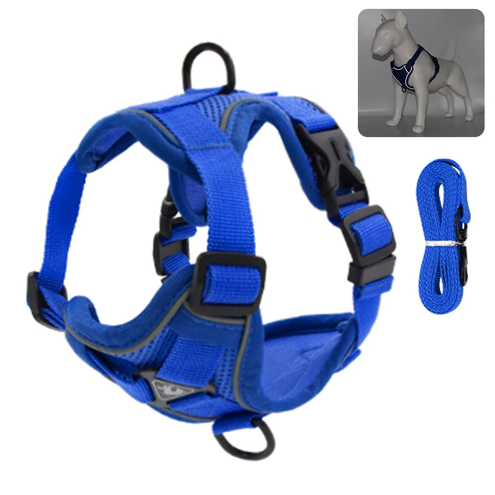 Fashion Reflective Cat Harness and Leash Sets Breathable Mesh Pet Harnesses for Small Dogs Cats Kitten Accessories collier chat
