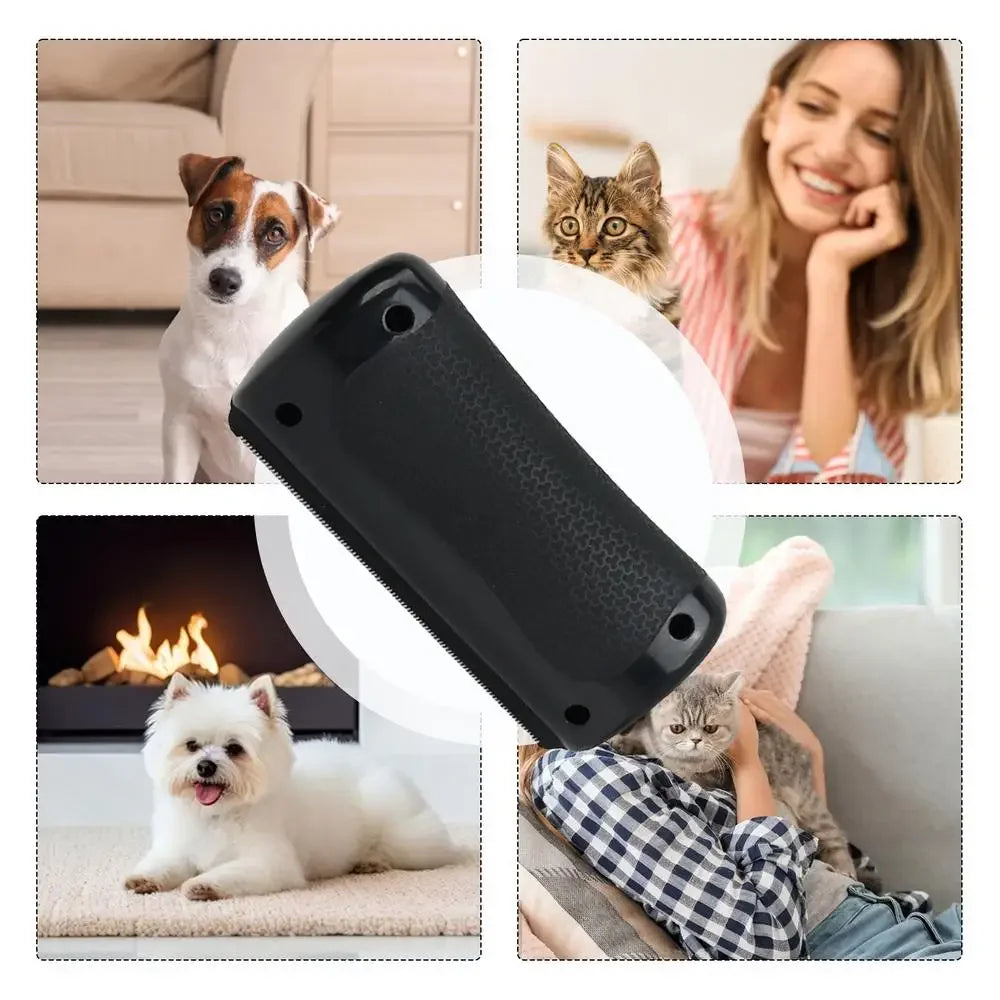 pet deshedding brush for dogs and cats, effective hair remover and knot cutter for easy grooming