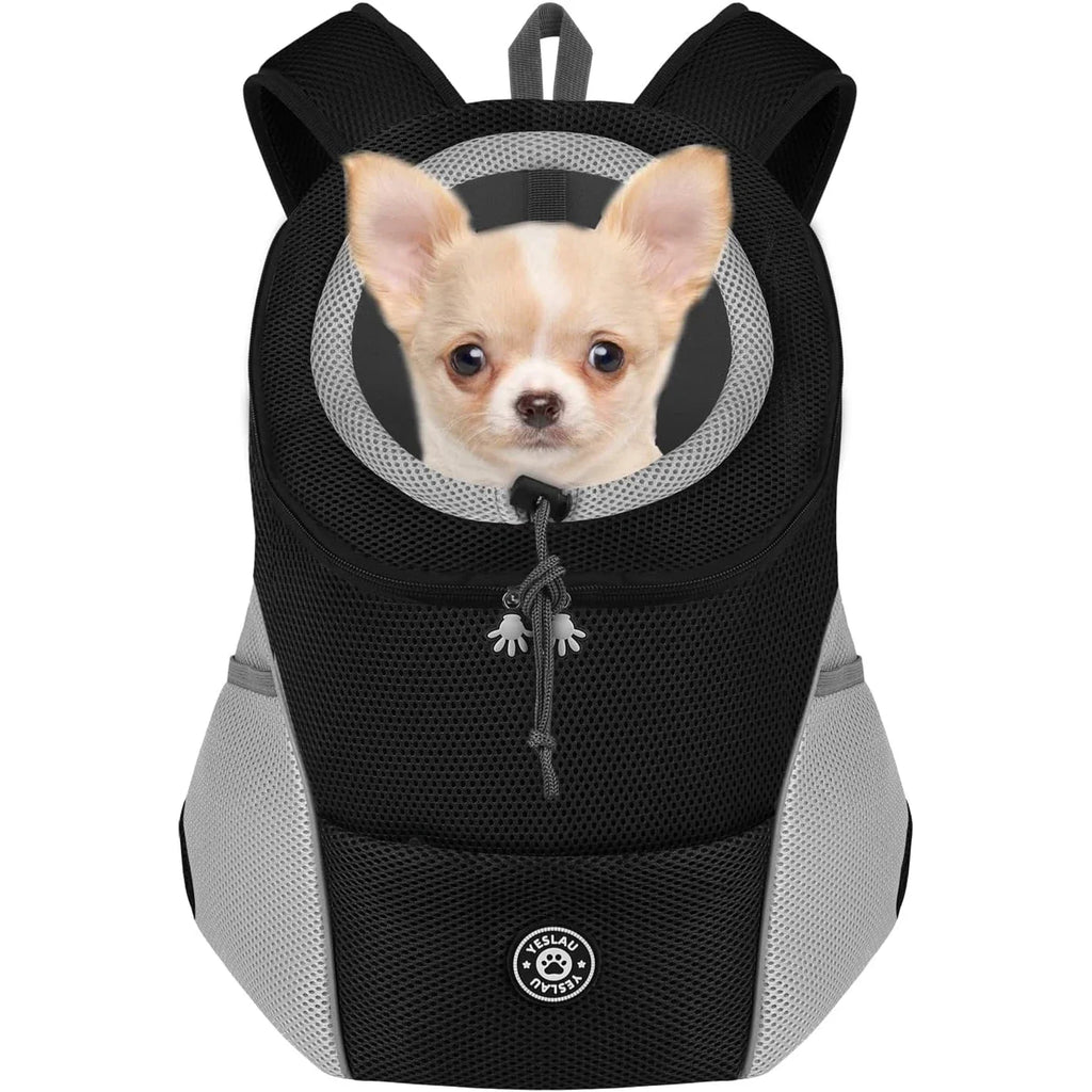 Dog Shoulder Carrier Backpacks Comfortable Doggy Front Backpack Pet Puppy Carrier Bags for Biking Hiking Camping Dog Carrier Bag