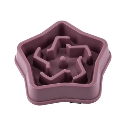 Slow Feeder Dog Bowls Slow Eating Pet Bowls Puzzle Anti-Gulping Interactive Bloat Durable Preventing Choking Healthy Dogs Bowl