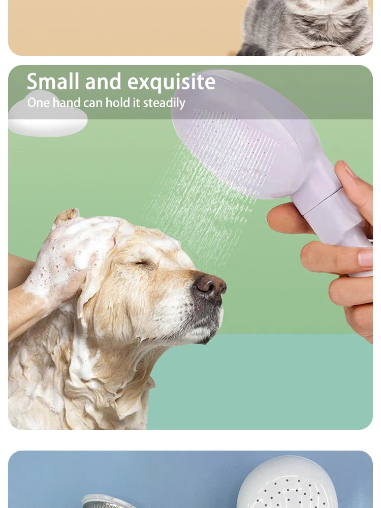 pet shower sprayer for easy dog bathing and grooming, handheld faucet-connected pet cleaning tool