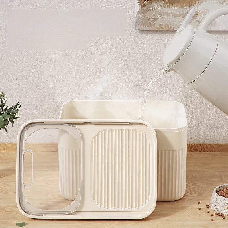 Dog Food Storage Container With Airtight Lid 5/10l Large Capacity Moisture Proof Dog Cat Dry Food Bin For Pet Supply Storage