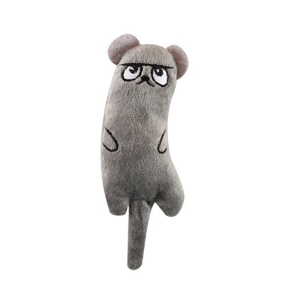 B-grey durable cotton rope dog chew toy plush mouse-shaped dog toy for chewing, molar cleaning, and interactive play