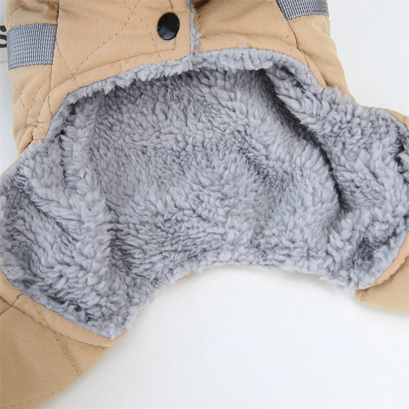 Thicken Warm Dog Jumpsuit Winter Pet Dogs Clothes for Chihuahua Coat Waterproof Hoodie Puppy Overalls Poodle Jacket Pet Apparel interior.