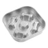 stainless steel slow feeder dog bowl Style B with bone maze design, double sided use, anti-overturning pet bowl