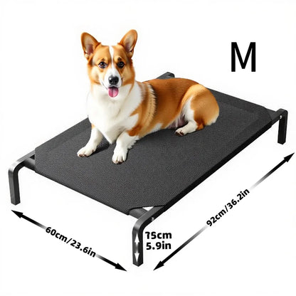 elevated dog bed for all seasons breathable washable moisture-proof M-size bed for Golden Retriever