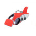 Red dog life jacket with back traction hook and quick-release buckle, adjustable water protection swimming vest for dogs