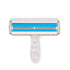 Blue self-cleaning pet hair remover roller for dog and cat fur removal on furniture, reusable manual lint tool