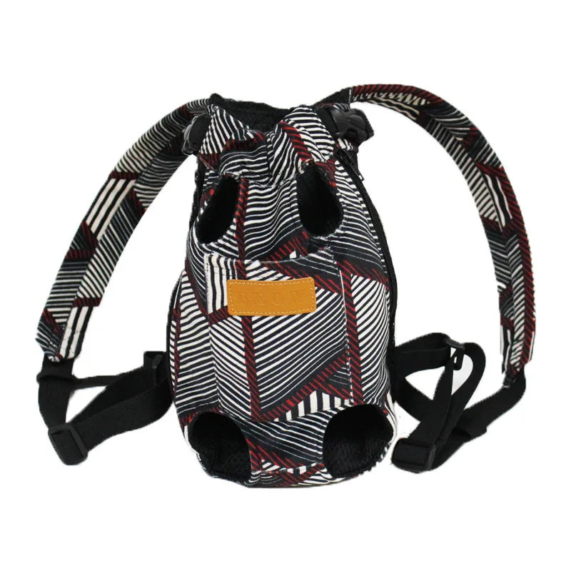 pet backpack carrier for small dogs canvas shoulder front back chest carrier for French Bulldog Chihuahua outdoor travel