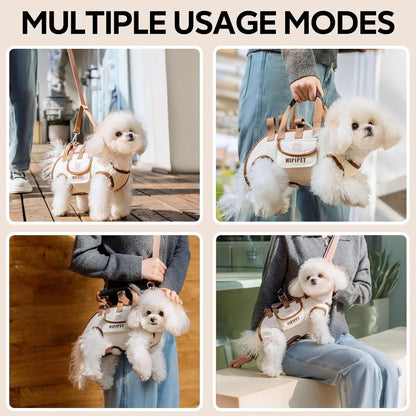 dog backpack carrier for small pets in multiple usage modes, ideal for travel, walking, and daily use