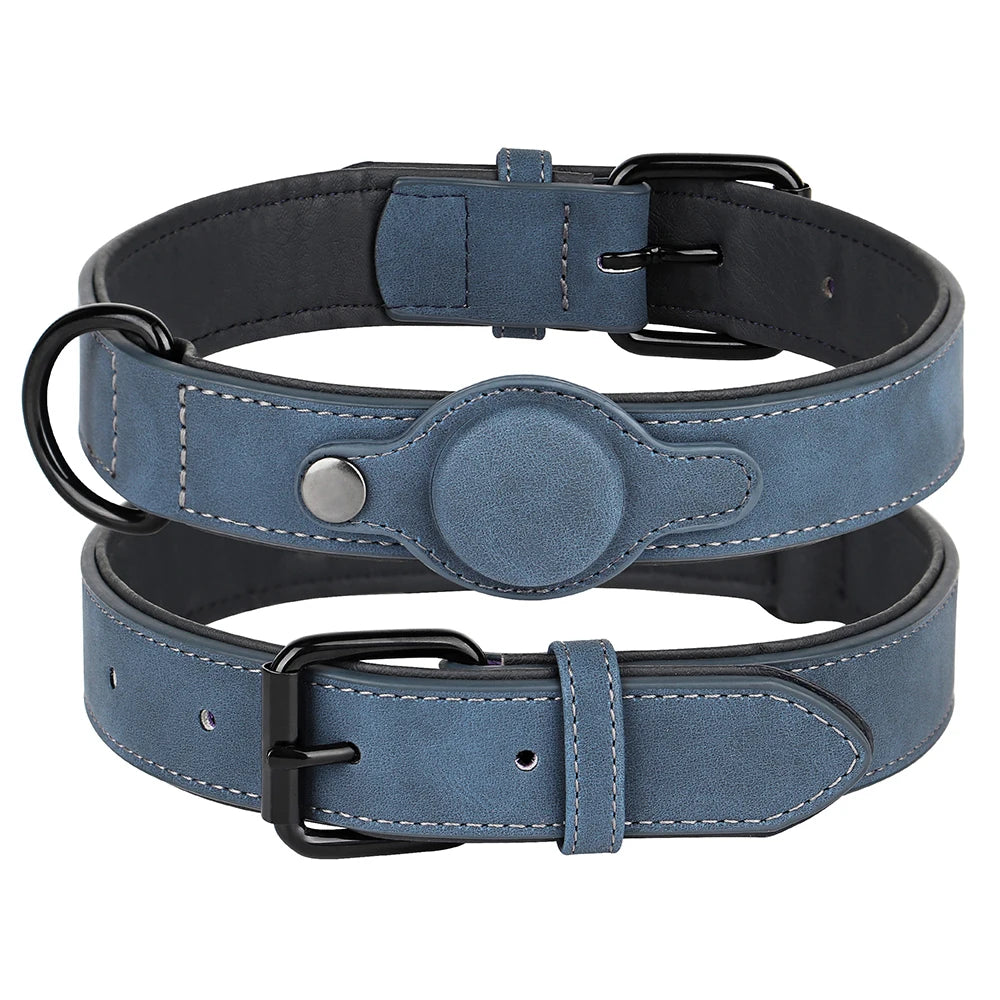 Dog Collar High Quality PU Leather Pet Collars Anti-lost Tag Collar Adjustable for Small Medium Dogs Chihuahua Pug Accessories