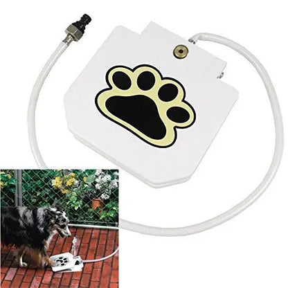 Dog Outdoor Water Fountain Step On Paw Activated Drinking summer Pet Dispenser Dog Water Sprinkler Automatic Water feeder