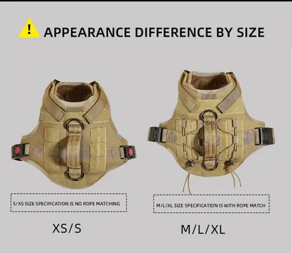 Tactical Dog Vest Harness No Pull Comfortable Adjustable Pet Harness For Medium Large Dog Military Training With Handle Labrador