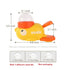 automatic cat treat dispenser yellow duck puzzle feeder with 3 lid sizes, 8.6 inch pet snack dispenser
