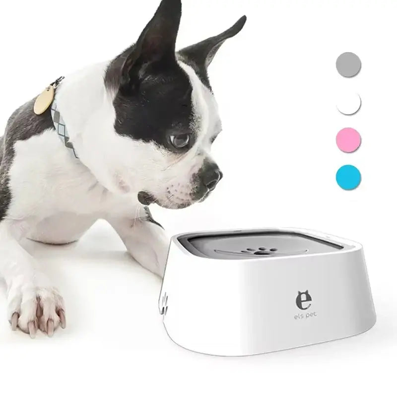 no-spill dog water bowl splash-proof feeder for dogs with large-capacity drinking dispenser