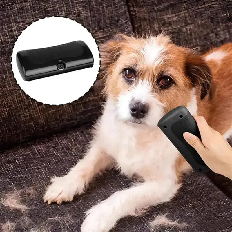 pet deshedding brush for dogs, ergonomic grooming tool to remove loose fur and keep coat shiny