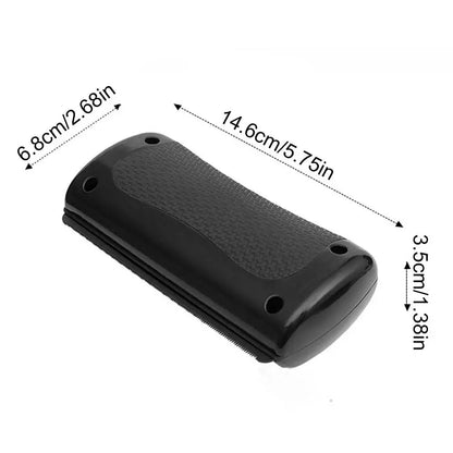 pet deshedding brush black ABS grooming tool 14.6cm x 6.8cm x 3.5cm for dogs and cats