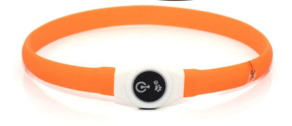 LED Illuminated Dog Collar, Waterproof PVC Material, With USB Interface, 3 Modes, Suitable for Large, Medium And Small Dogs.