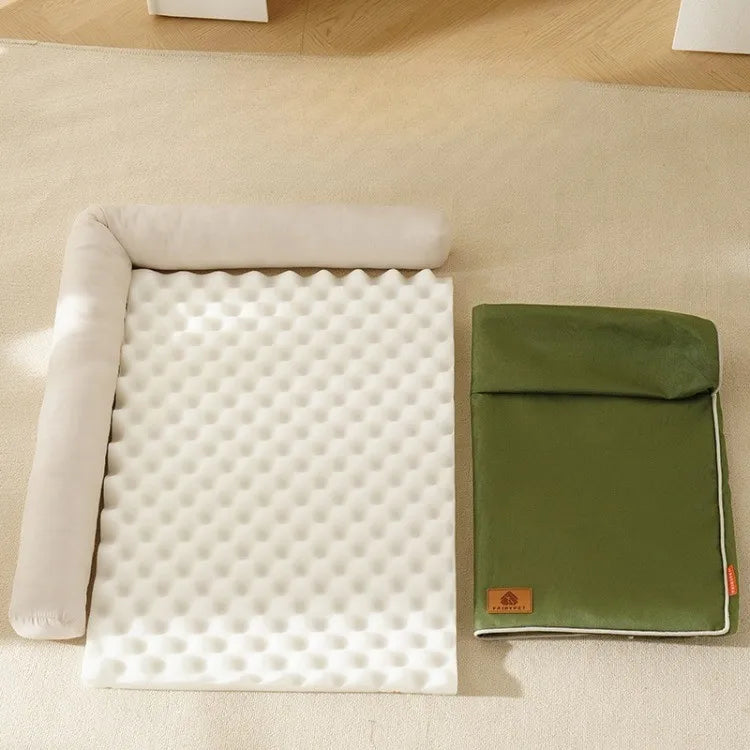 waterproof washable dog bed with removable Oxford fabric cushion and anti-slip pet sofa mattress for all-season comfort