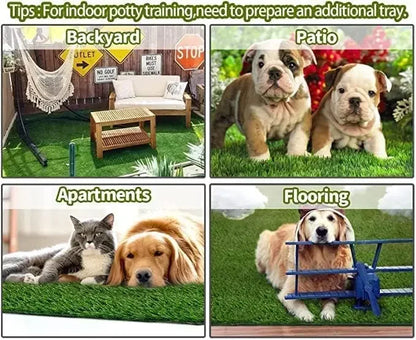 Dogs Grass for Potty Training Artificial Grass for Dogs Puppy Fake Grass Pads Large Dogs Supplies Pets Litter Rugs for Puppy in various settings.