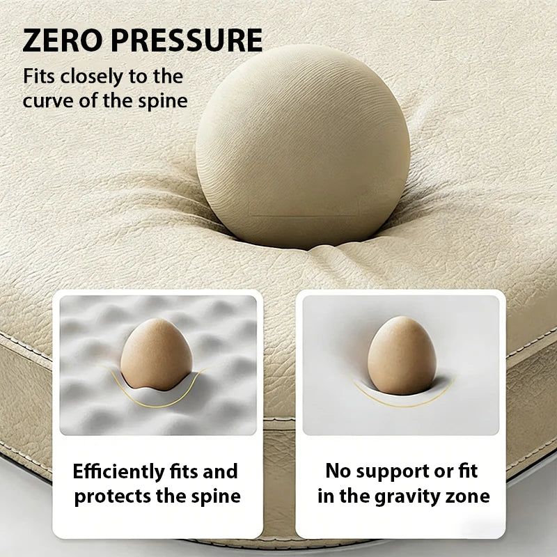 Orthopedic leather dog bed with zero-pressure support, waterproof detachable design, non-slip bottom, and machine washable cover