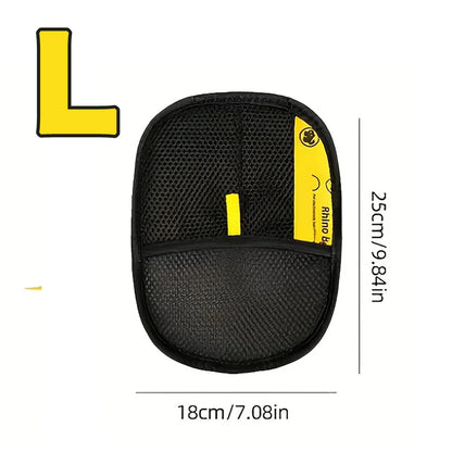 pet hair removal gloves, size L, black and yellow grooming tool for cat and dog hair removal on sofa, carpet, clothes