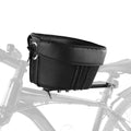 Dog Bike Basket Mountain Bike Shopping Basket Portable Cat Dog Carrier for Bike Front Crossbar with Sponge Liner Safety Strap