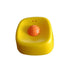 slow feeder dog lick bowl yellow XS (old) anti-slip plastic bowl with orange center for dogs, color 06