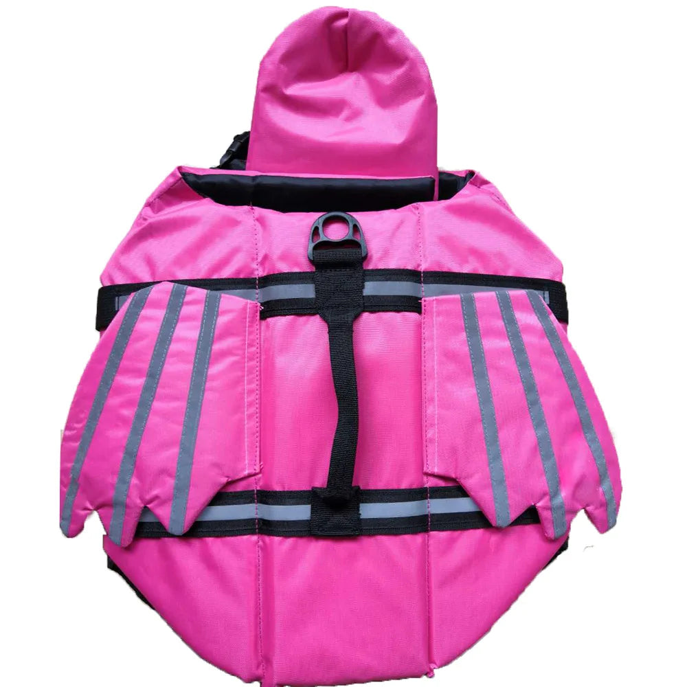 Dog Life Jacket Reflective Adjustable Summer Large Dogs Swimwear Safety Vest Surfing Sailboat Enhanced Buoyancy Pet Life Jacket
