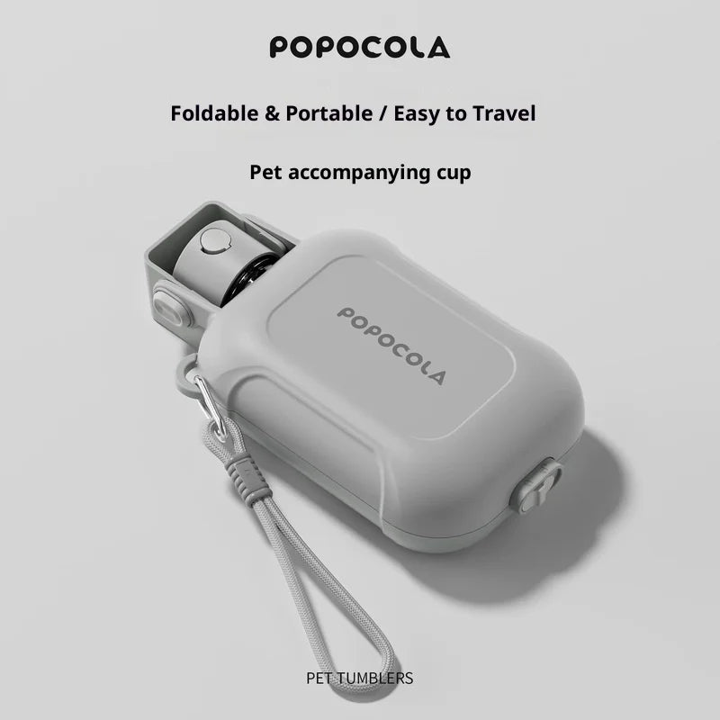 New dog outdoor drinking cup  pet companion cup dog outdoor walking cup folding water kettle for convenient drinking