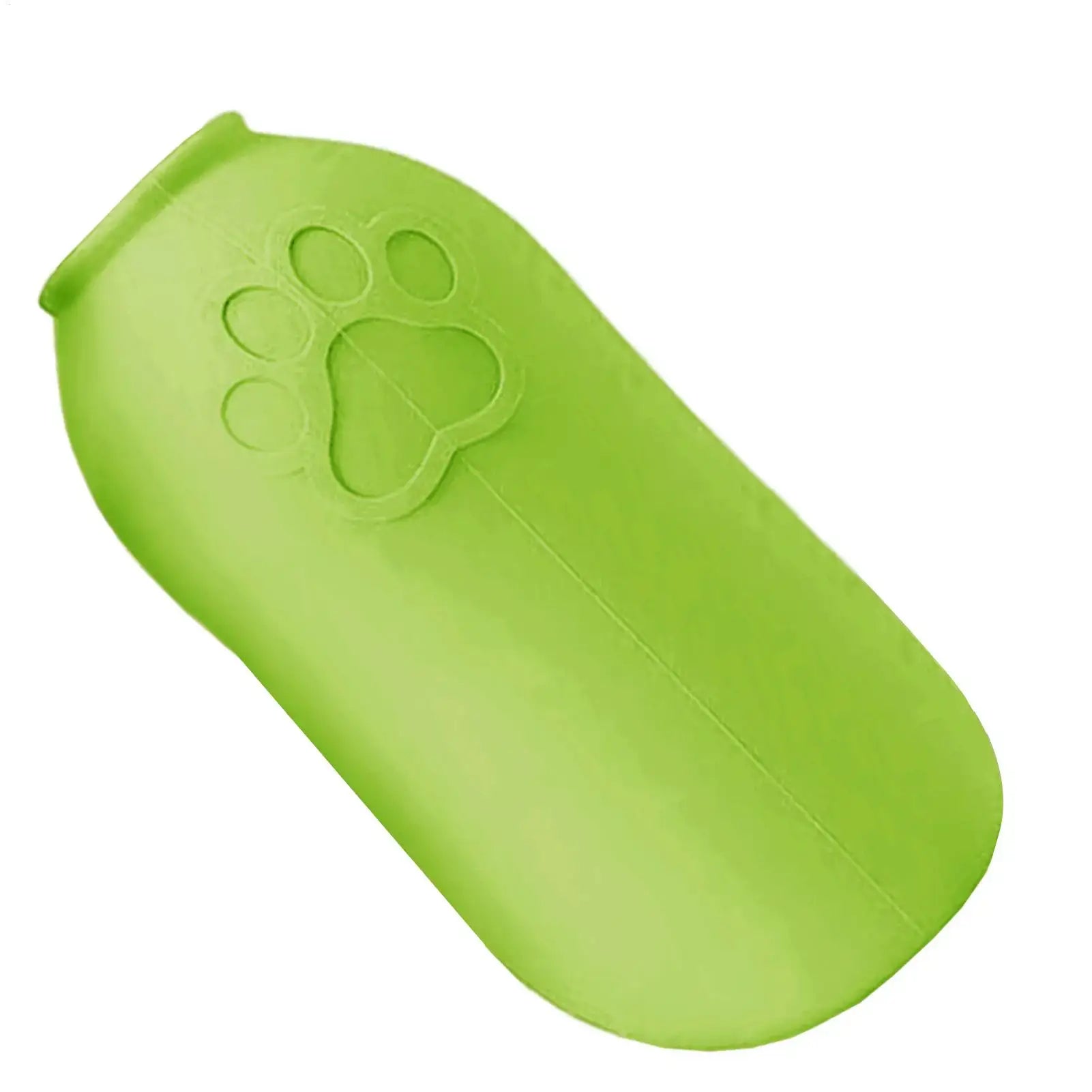 portable dog water bottle foldable green pet water dispenser for dogs, ideal for hiking and outdoor use