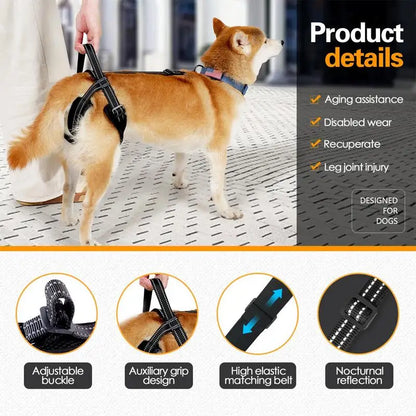 Dog Vest Harnesses Adjustable Hip Support Harness Sturdy Handle Vest Harnesses Dog Lift Harness For Elderly Or Disabled Dogs