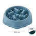 Blue slow feeder dog bowl anti-choking puzzle feeder for small and medium dogs, anti-slip plastic pet dish