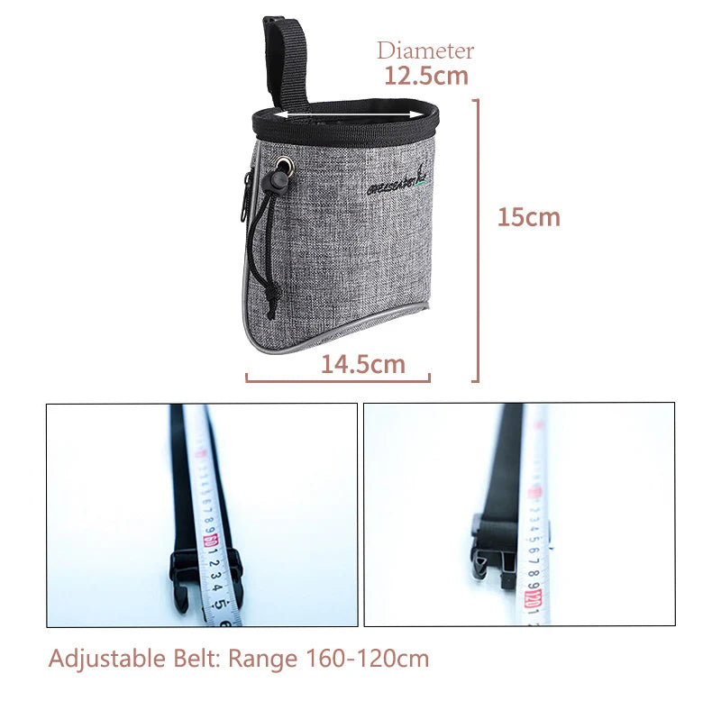 Dog Treat Training Pouch Easily Carries Pet Toys, Kibble, Treats Built In Poop Bag Dispenser Outdoor Dog Trainings Bag dimensions