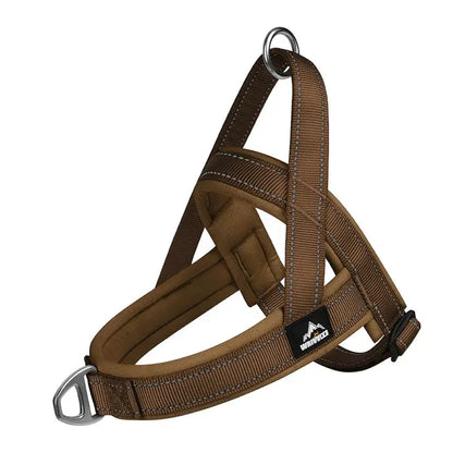 Escape-Proof Tactical Dog Harness with Soft Padded Durable Adjustable No Pull Easy Walking Training Large Dogs Vest Arnés Perro