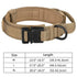 heavy duty dog training collar with handle khaki nylon adjustable training collar for medium large dogs with metal buckle
