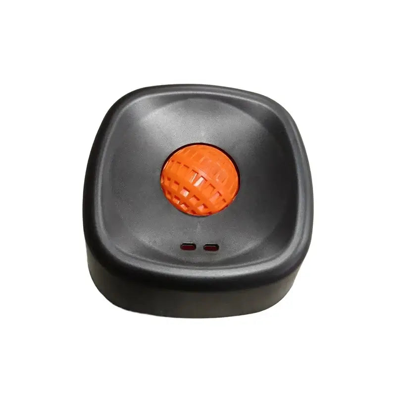 slow feeder dog lick bowl black anti-slip plastic bowl for dogs with orange insert, Color 03, XS