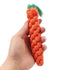 carrot shape dog chew toy cotton rope knot toy for indoor dogs and cats, 19x3cm, bite-resistant orange