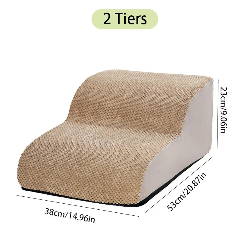 Dogs Stairs Pet 2/3 Steps Stairs for Small Dog Old Dog Ramp Ladder Anti-slip High Bed Removable Dogs Climbing Stair Ramp Stair