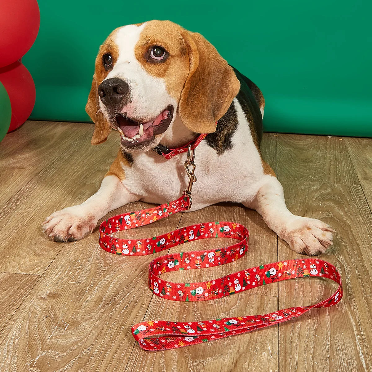 Printed Christmas Dog Collar Pet Collars Adjustable Dog Collars Strong and Durable for Medium Large Dog Collars Pet Accessories