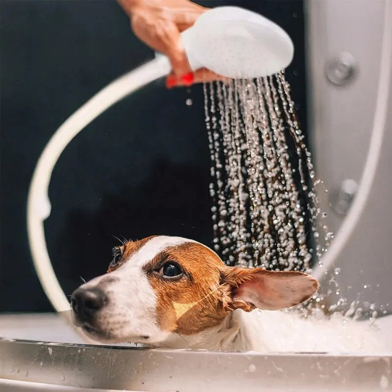 pet bathing shower sprayer for dog grooming and easy bath cleaning with handheld water spray