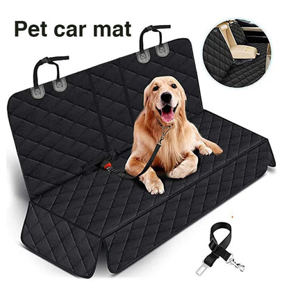 Car Dog Seat Cover for Back Seat Waterproof Auto Rear Pet Seat Protector Mat Nonslip Universal Safety Carrier For Outing Dogs