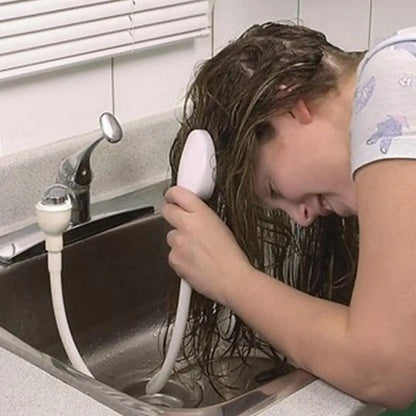 pet bathing shower for easy pet grooming and cleaning in the sink with multifunctional sprayer