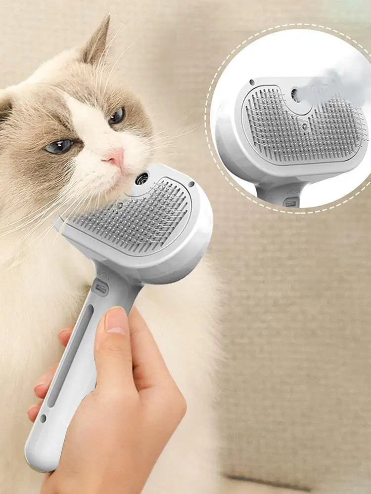 Dog Brush for Grooming Portable Pet Hair Removal Comb Electric Pet Spray Grooming Comb Cleaning Steam Brush Pet Supplies