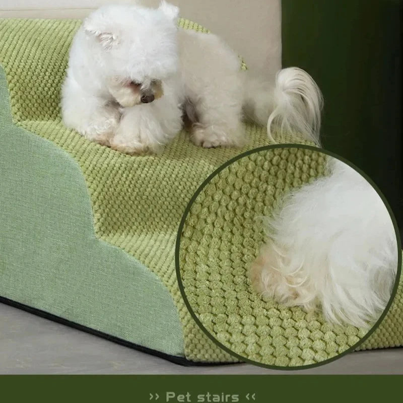 Dog House Dog Stairs Pet 3 Steps Stairs for Small Dog Cat Pet Ramp Ladder Anti-slip Removable Dogs Bed Stairs Pet Supplies