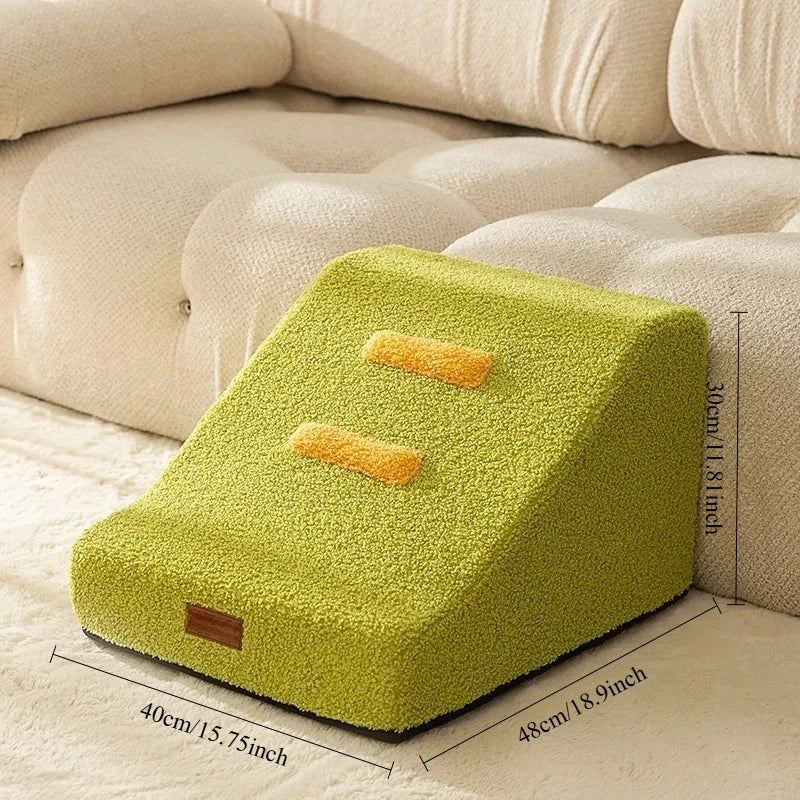 2/3 Steps Puppy Stairs Non-Slip Ladder Dogs Pets Secure Stairs Ramp for Dogs Protect Older Dogs with Joint Pain Sofa Bed Ladde