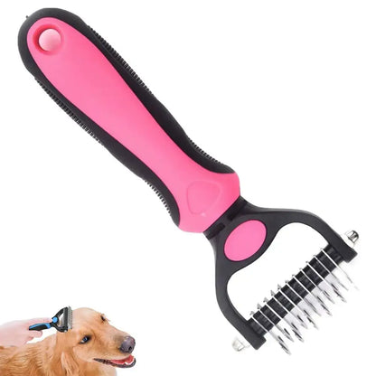 Professional Pet Deshedding Brush Dog Hair Remover Pet Fur Knot Cutter Puppy Cat Comb Brushes Dogs Grooming Shedding Supplies